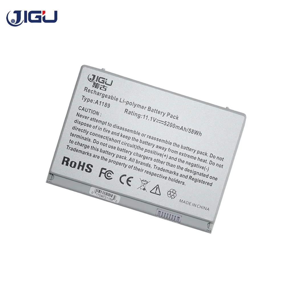 JIGU newlaptop Батарея A1189 MA458 для Apple MacBook Pro 1" MA611X/A