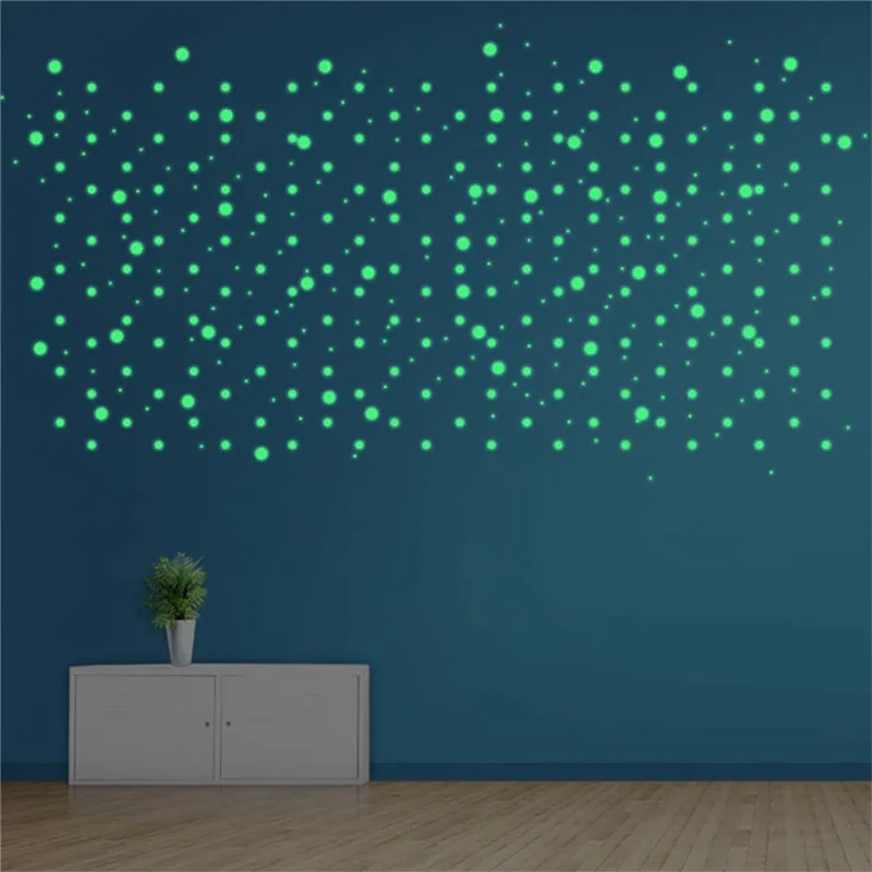 Home Furniture Diy Glow In The Dark Star Wall Stickers 407pcs