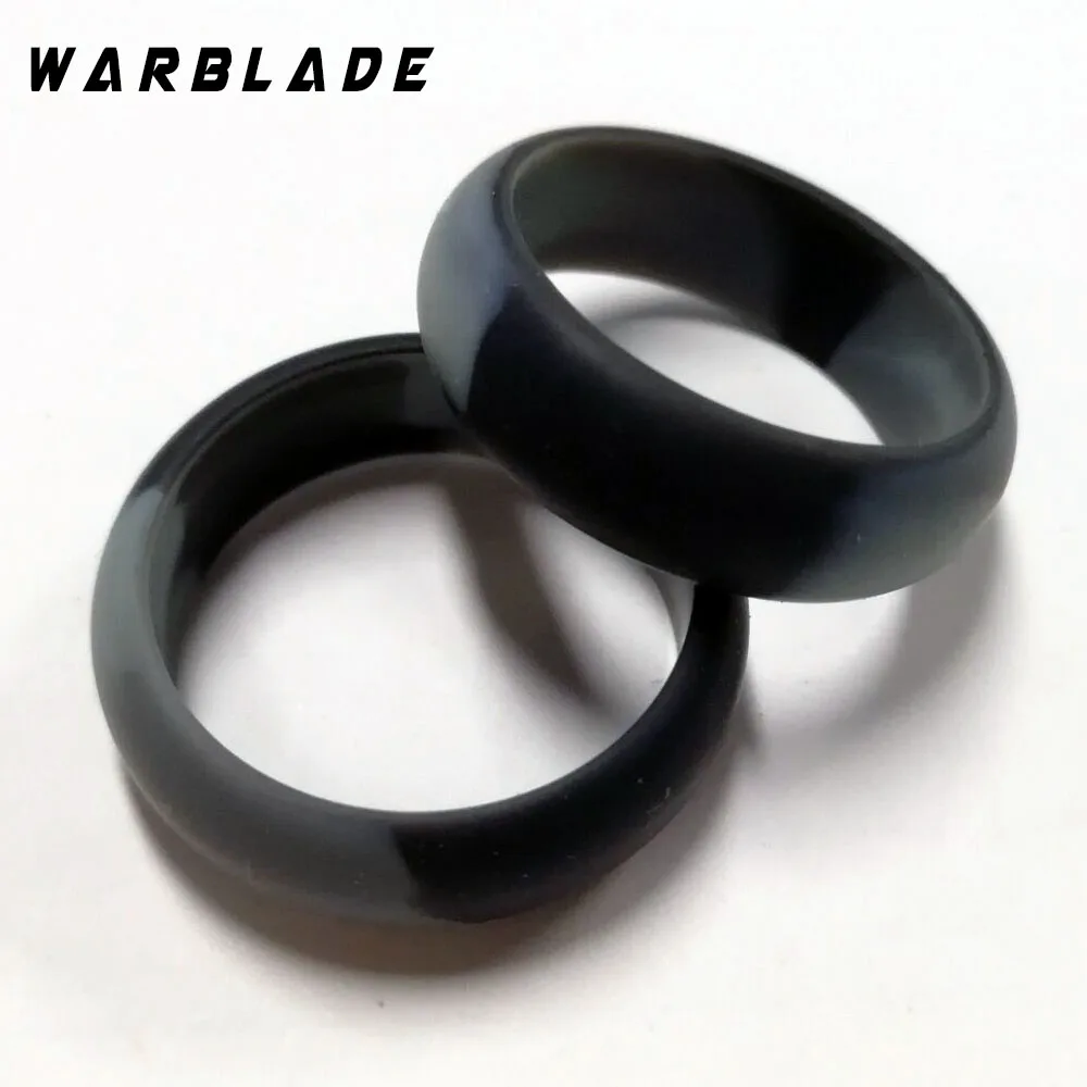 Ring Set 3pc/set 6-12 Size Food Grade FDA Silicone Ring Hypoallergenic Crossfit Flexible Finger Rings For Men Women 8mm