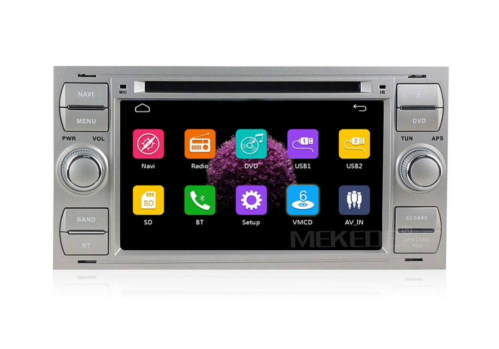 Perfect 7 Inch Car GPS radio stereo Player For Focus Galaxy Fiesta S Max C Max Fusion Transit Kuga,Indash GPS Navi,BT free shipping+map 20