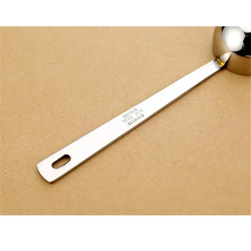 1PC Coffee Scoop Tablespoon exact 15ML Stainless Steel Measuring Coffee Spoon Long Handled Coffee Scoop coffee accessories D06 (2)