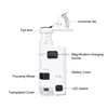 80-120X LED teléfono celular microscopio Clip Universal de teléfono móvil lupa microscopio con lámpara LED lupa de aumento D29 dropship ► Foto 2/6