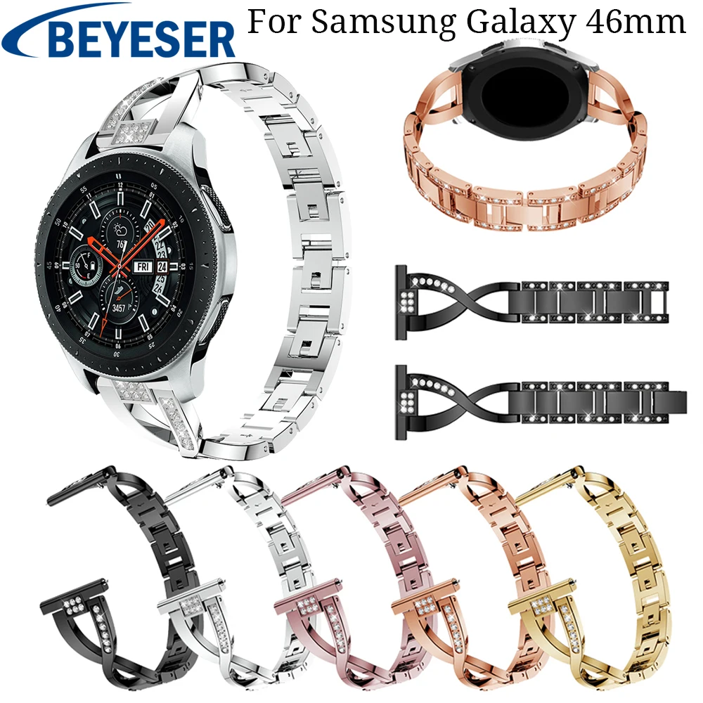 Ремешок из нержавеющей стали для Samsung Gear S3 Frontier металлический роскошный браслет с