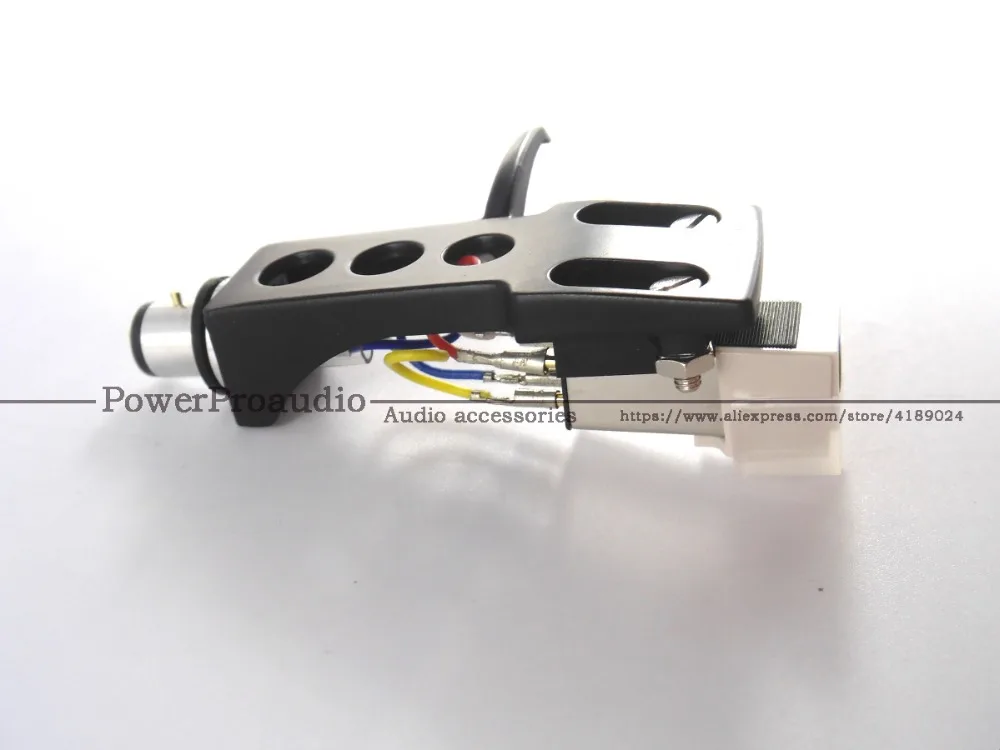 

1Set Magnetic Cartridge Stylus + Turntable Headshell 4 Pin Contacts For Phonograph Turntable Gramophone LP Vinyl Needle