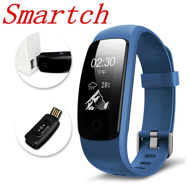 

Smartch Smart ID107Plus HR Heart Rate Bracelet Monitor ID107 Plus Wristband Health Fitness Tracking For Android iOS Smart Watch