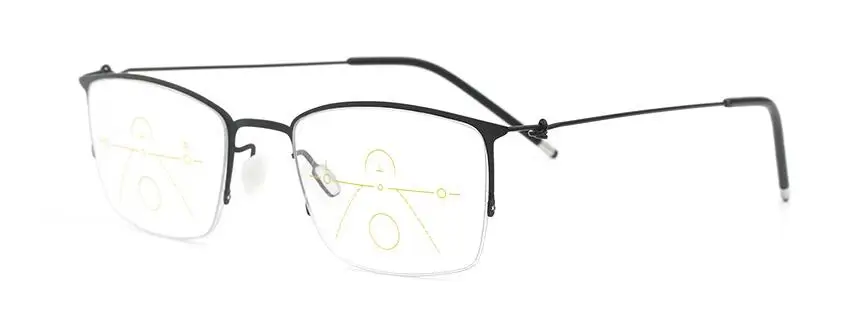 ISENGHUO, уникальный дизайн без винта, Мультифокальные Прогрессивные очки для чтения, мужские Ультра светильник, очки для дальнозоркости, диоптрийные очки