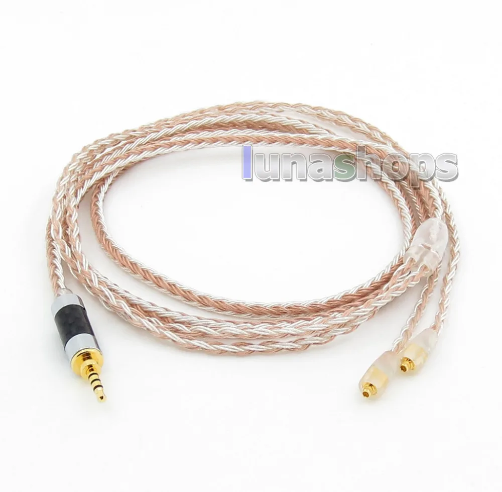 

2.5mm 4pole TRRS Balanced 16 Core OCC Silver Mixed Headphone Cable For Westone W60 W50 W40 UM50 UM30 UM10 LN005795