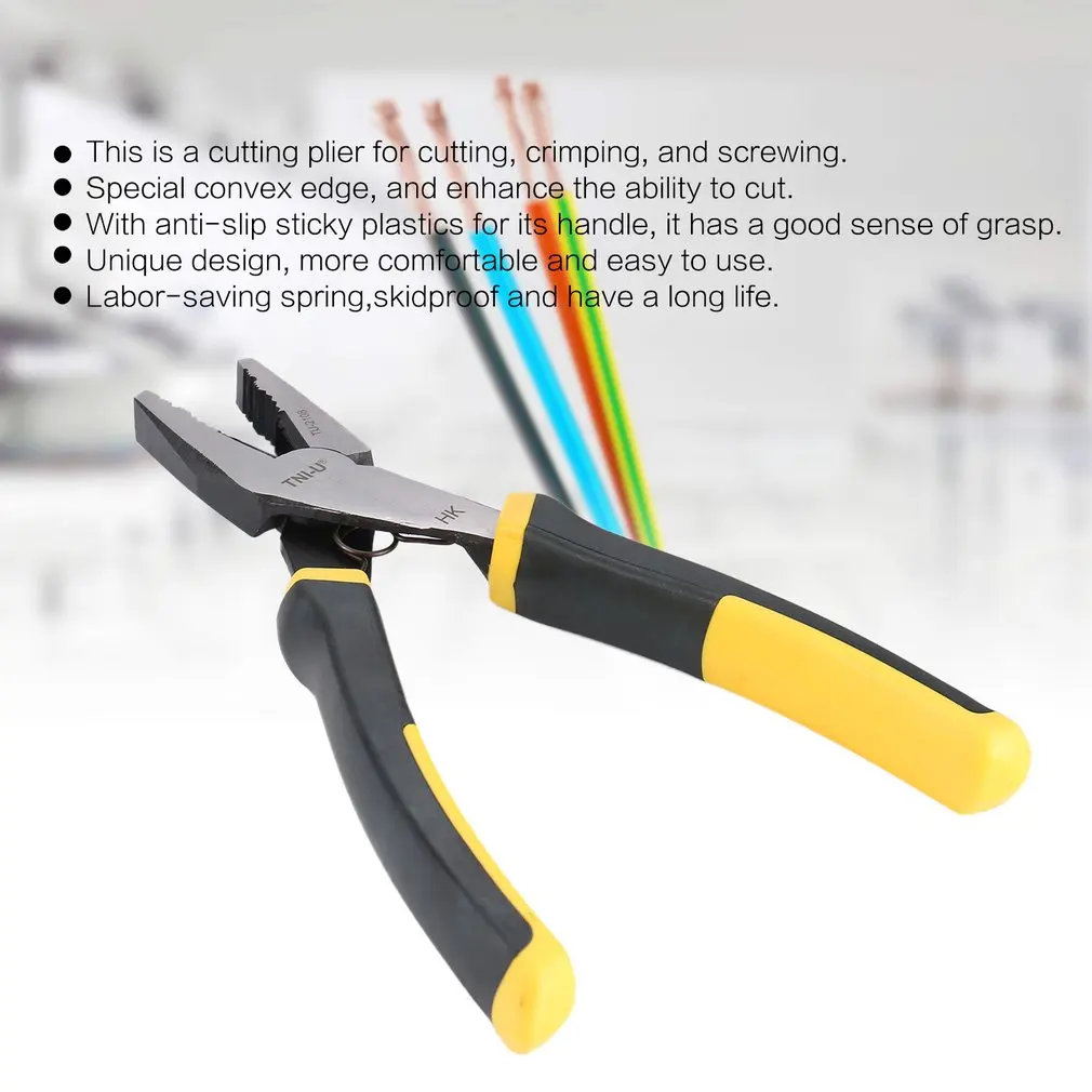 TNI-U TU2108 266mm Flat Nose Plier Cutter Cutting Copper Cable Wire Repair Clamp DIY Smooth Hand Tool Snip Nipper Shear | Инструменты