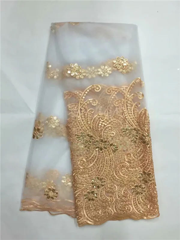 Мода Индийский Джордж ткани Высокое качество Африканский Джордж Ткань с ручной резки блестками Джордж кружева YD05 - Цвет: As picture