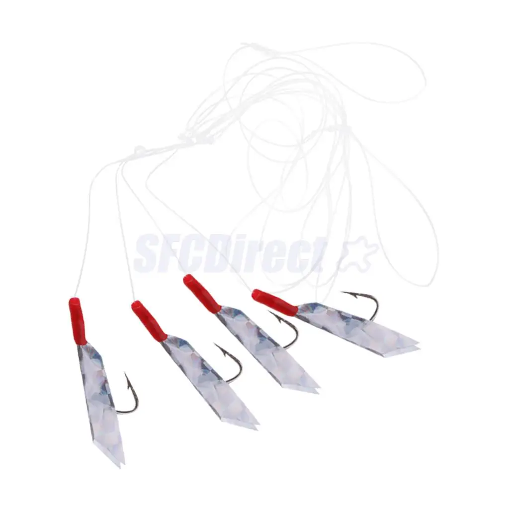 Mackerel Feathers Bass Cod Lure Lures Sea Fishing Rigs Tackle
