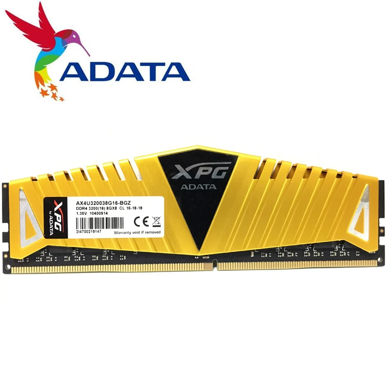 

ADATA XPG Z1 PC4 8GB 16GB DDR4 3000 3200 2666 MHz PC RAM Memory DIMM 288-pin Desktop Ram Internal Memory RAM 3000MHZ 3200MHZ