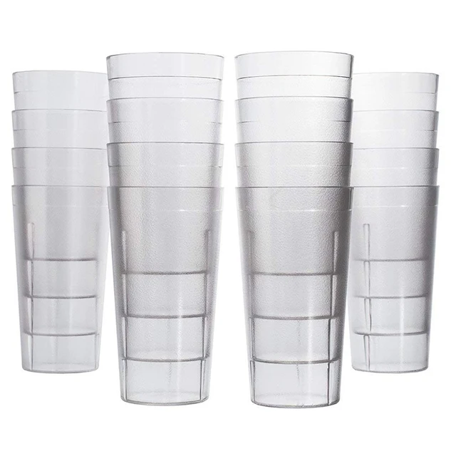 6pcs Beverage Transparency Clear Cups for Plastic Party Restaurant Cup