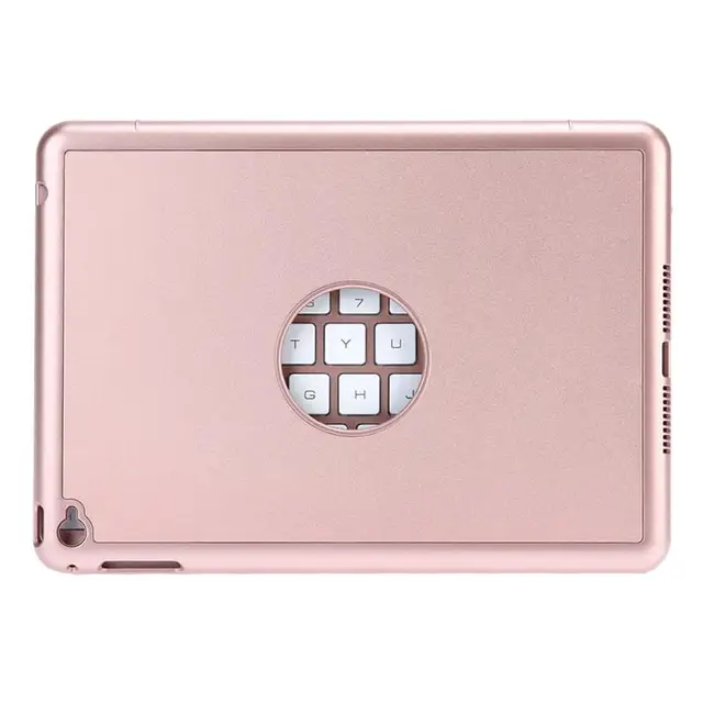 Cheap Rose Gold Bluetooth Tablet Keyboard Ultra Thin 7 Colors Backlight Bluetooth Keyboard Smart Folio Case For iPad mini 4