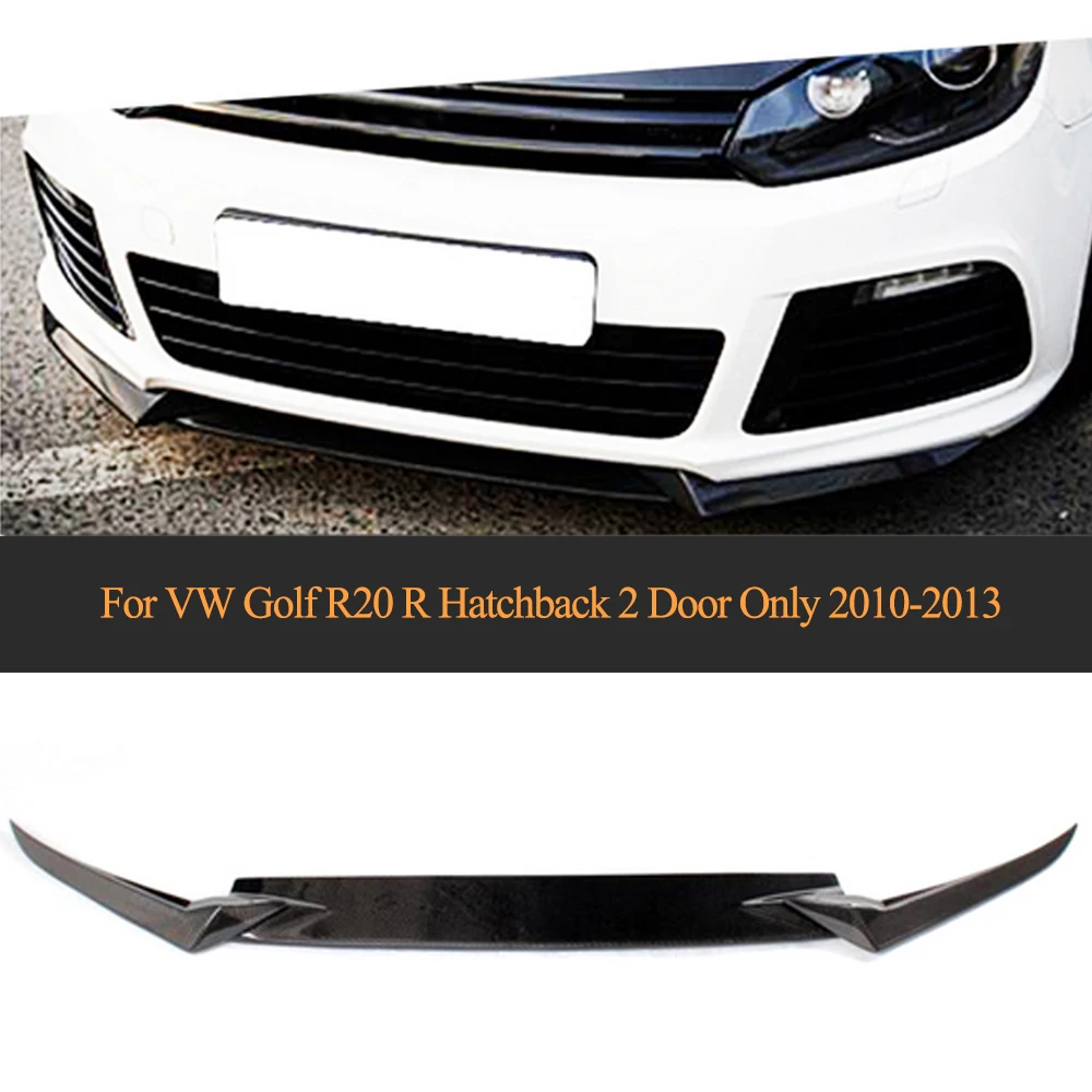 

Carbon Fiber Car Racing Front Lip Splitters Apron For Volkswagen VW Golf R20 R Hatchback 2 Door Only 2010 2011 2012 2013
