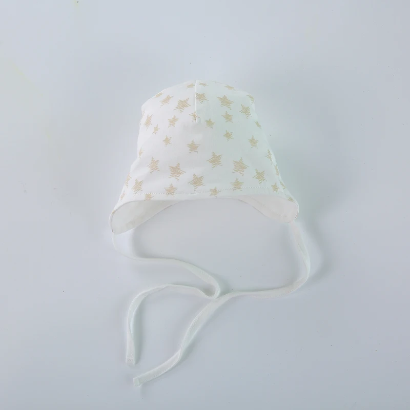 Шапочка для новорожденного, для малыша, детская шапка Девочки Мальчики со шнуром на шнурке, летняя и весенняя одежда для малышей, детская шапочка унисекс, шапки на 0-12 месяцев