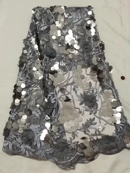 

Popular 3D sequins with beaded decals, high quality large sequins with lace lace and colorful Latin clothing network YYZ00352
