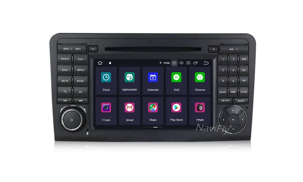 Best Navifly! 2 Din IPS DSP Car dvd player Android 9.0 For Mercedes Benz GL ML CLASS W164 ML350 ML500 X164 GL320 GPS stereo radio FM 15
