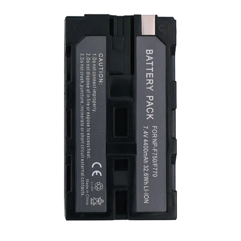 4400mAh NP-F750 F770 Li-ion Battery For Sony NP-F330 F530 F550 F570 F730 F750 F770 F930 F950 F960 F970 F990 LED Lamp Battery