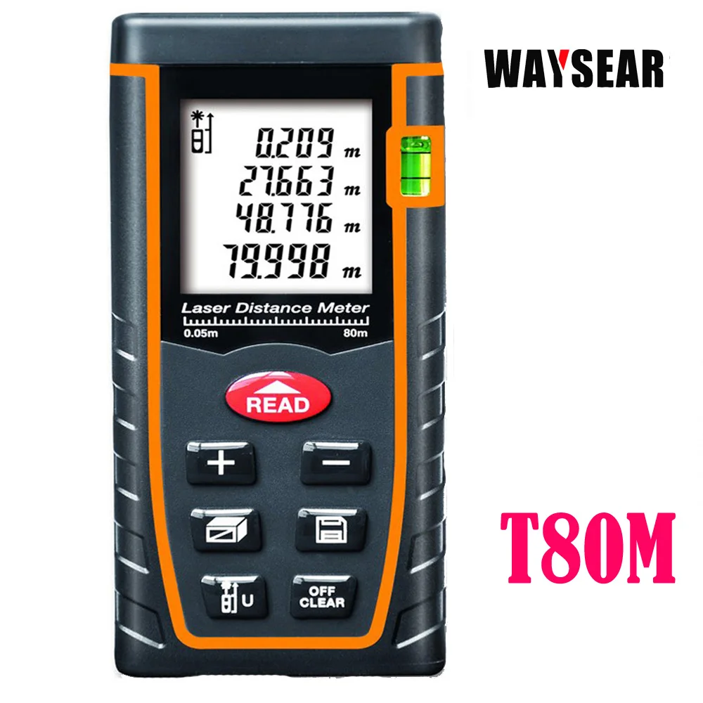 Goede Laser afstandsmeter digitale laser afstandsmeter afstandsmeter 40 m 60 m 80 100 m laser meetlint apparaat heerser hoek volume gereedschap