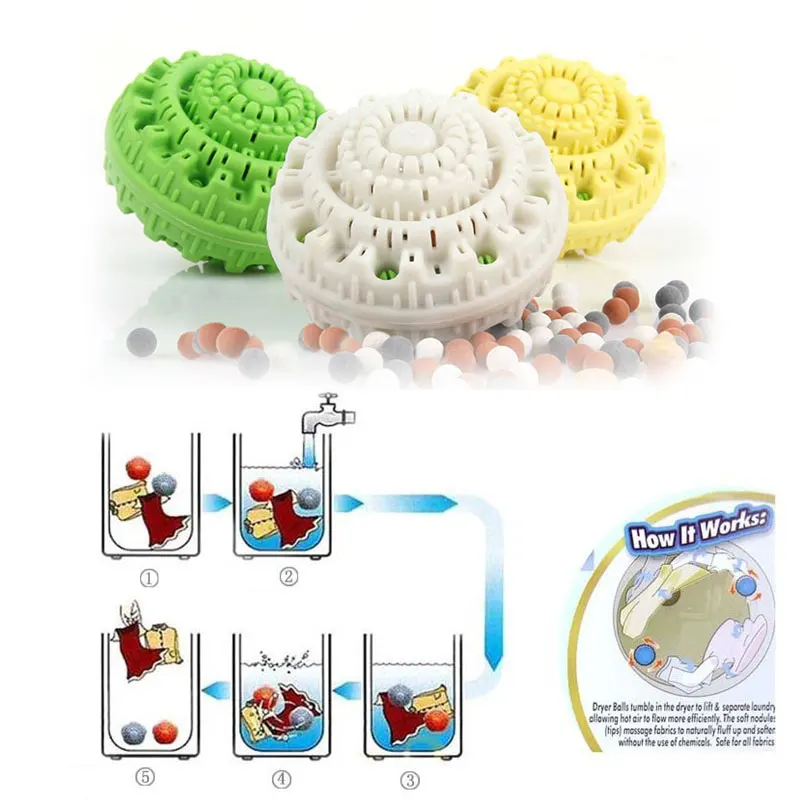 TPR шариковая сушилка для белья шарики моющие шарики наномасштаб керамика стиральная машина инструмент для чистки практическая многоразовая Экологически чистая