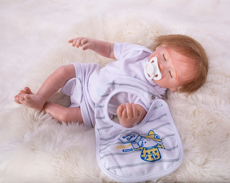 NPK кукла 50 см Прекрасный мягкий хлопок тело силиконовый Reborn Bebe мальчик кукла реалистичный ребенок мальчик 2" Кукла Одежда лучший подарок для детей