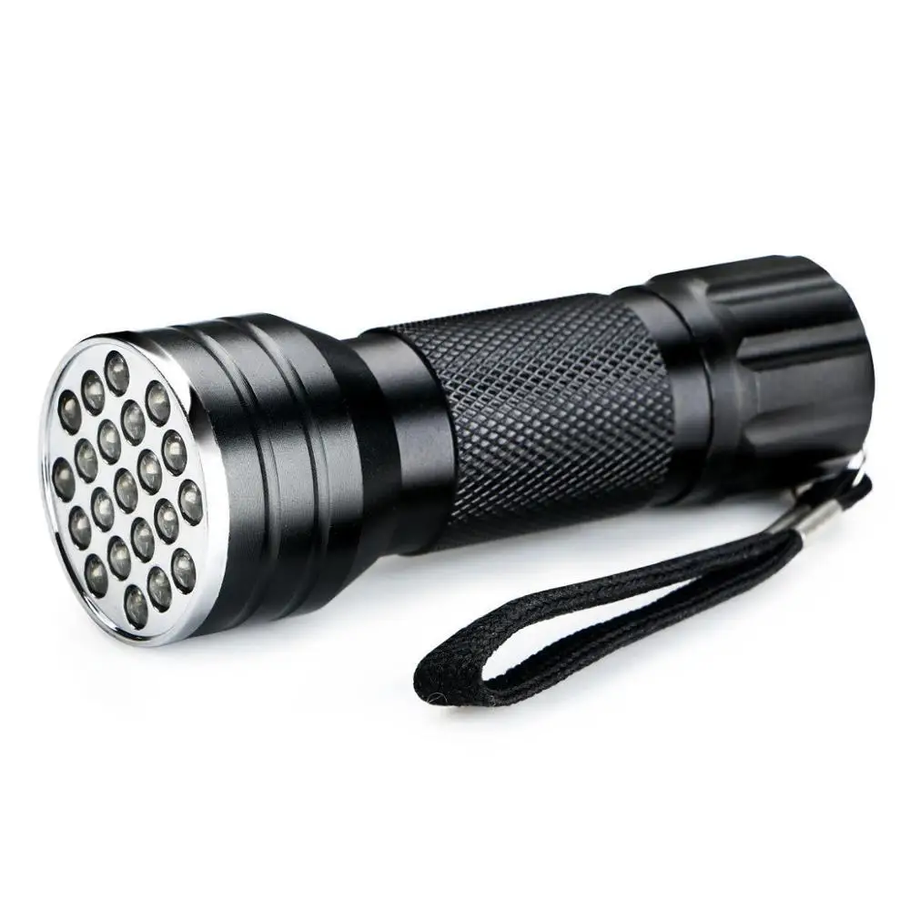 

21 Leds Uv Led Flashlight Ultra Violet Torch Light Blacklight Detector for Dog Urine Pet Stains and Bed Bug dropshipping