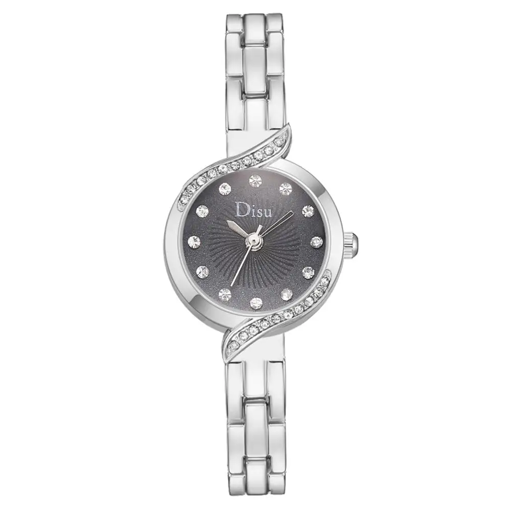 Dropshiping Женские Элегантные наручные часы женские браслет со стразами аналоговые кварцевые часы женские хрустальные наручные часы с маленьким циферблатом Reloj