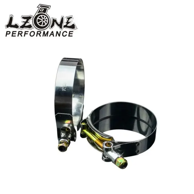 

LZONE - (2PCS/LOT) CLAMPS 2.5" (67-75)STAINLESS SILICONE TURBO HOSE COUPLER T BOLT CLAMP KIT HIGH QUALITY SS304 JR5252