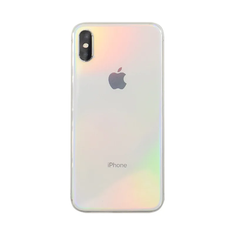 Прозрачная декоративная пленка с градиентом Aurora для iPhone X защитная телефона