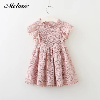 

Melario Girls Dresses 2020 Children Baby Kids Girls Clothes Lace Hollow Out Sleeveless Cool Princess Summer Dress3-7Y Clothing