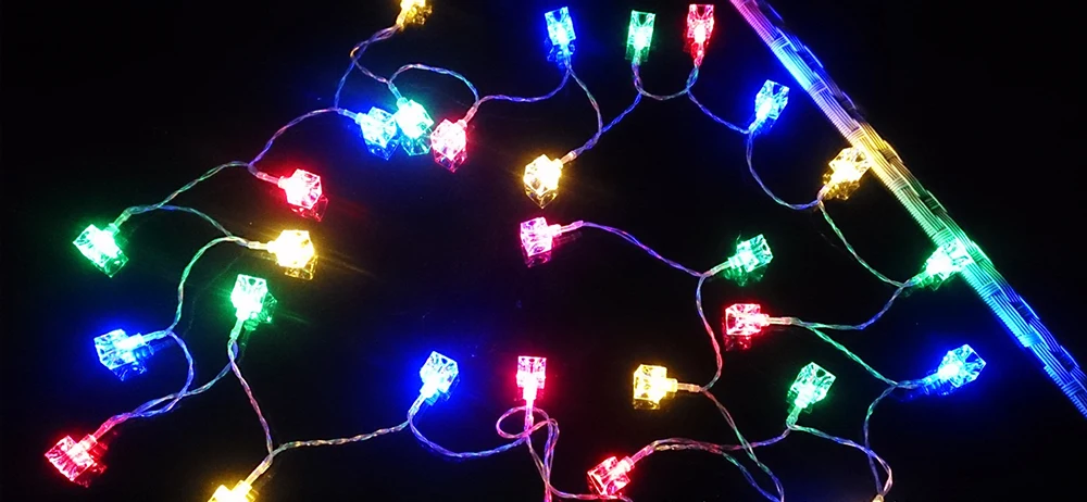BRELONG Waterproof 4m 28LED Christmas Decorative Light String RGB EU Plug AC220-240V - Ice cubes