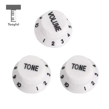 

Tooyful 1 Volume 2 Tone Knobs Top Hat Speed Control Guitar Knobs for Electric Guitar