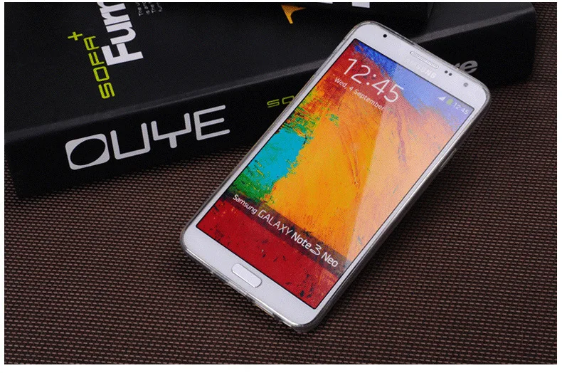 Чехол тпу 0.3 мм приталенный ультра прозрачный мягкий резина чехол для Galaxy Note 3 Neo