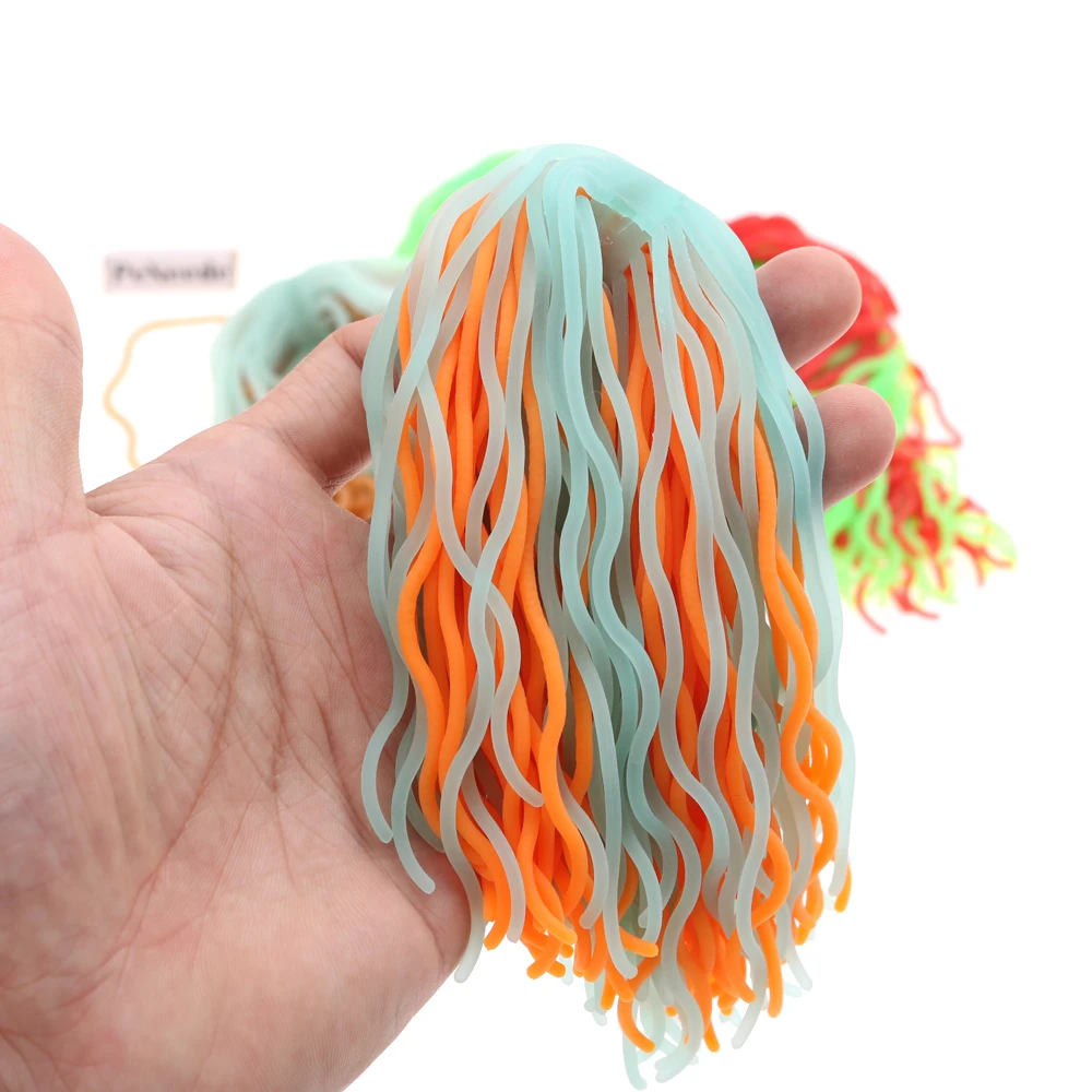 PeNeede Непоседа лапши TPR мягкой стрейч Спиннер сенсорная игрушка спагетти Stress Ball детей аутизма ADHD анти-стресс тактильная игрушка