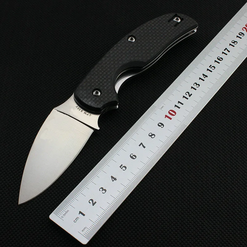 

High Quality C123 58-60HRC CPM-S30V blade Carbon fiber handle folding knife hunting tactical tool camping knife outdoor EDC tool