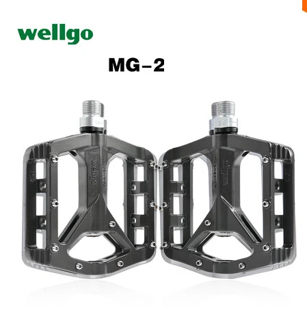 WELLGO MG1/MG2/MG3 горный велосипед BMX и DH велосипед детали 9/1" Cr Mo Велоспорт подшипник педаль из магния - Цвет: MG2 GRAY