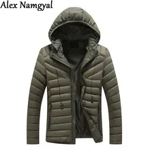Зимняя куртка Для мужчин шляпа съемный теплое пальто Для мужчин s пальто с хлопковой подкладкой с капюшоном воротник Slim Fit Для мужчин s одежда Повседневное Толстая парка BK145