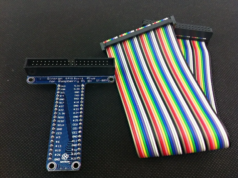 

[Sintron] New 40Pin GPIO Extension Board +Color Ribbon Cable for Raspberry Pi B+ Raspberry Pi 2