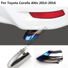 car cover muffler exterior end pipe dedicate stainless steel exhaust tip tail outlet For toyota Corolla