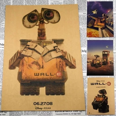 

Real Vintage Decor Retro Paper Movie Poster Wall-e / Eve Wholesale Posters/home Decoration Painting Items 30*21cm