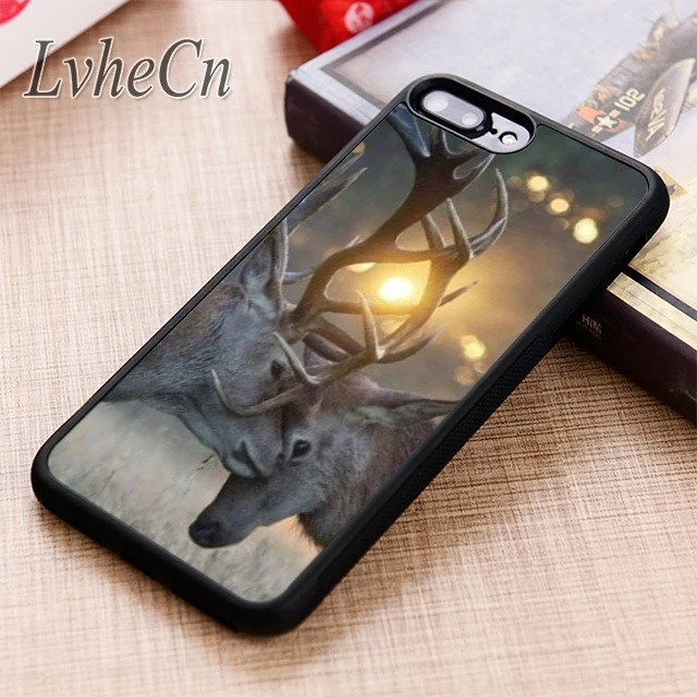 LvheCn красивый чехол для телефона с изображением природного оленя лосящего iPhone 11 12