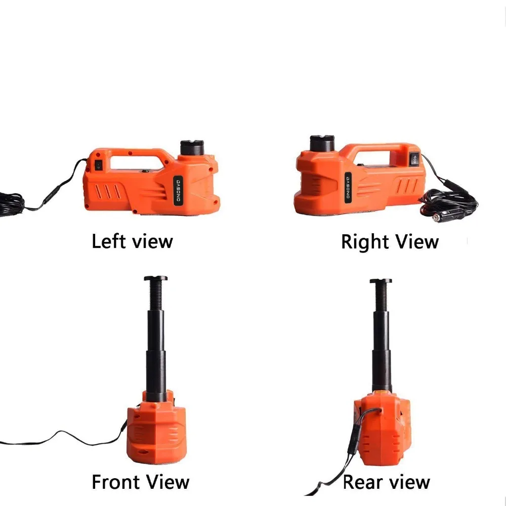  KUNFINE 12V 3Ton 150 W Rated Power 13 A Max.Current Car Electric Tire Lifting Car Jacks Hydraulic A
