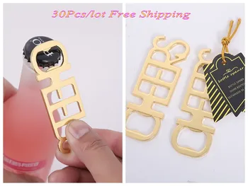 

(30 Pieces/lot) Wedding and Party souvenirs gift of Cheers Antique Gold Bottle Opener favors for Party and banquet gifts