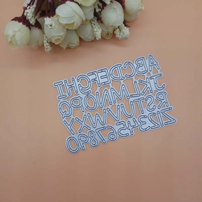 

Alphabet Letter Number Ranctangle 2018 New Cutting Dies Scrapbooking Dies Metal Stamps and die for Card Making DIY