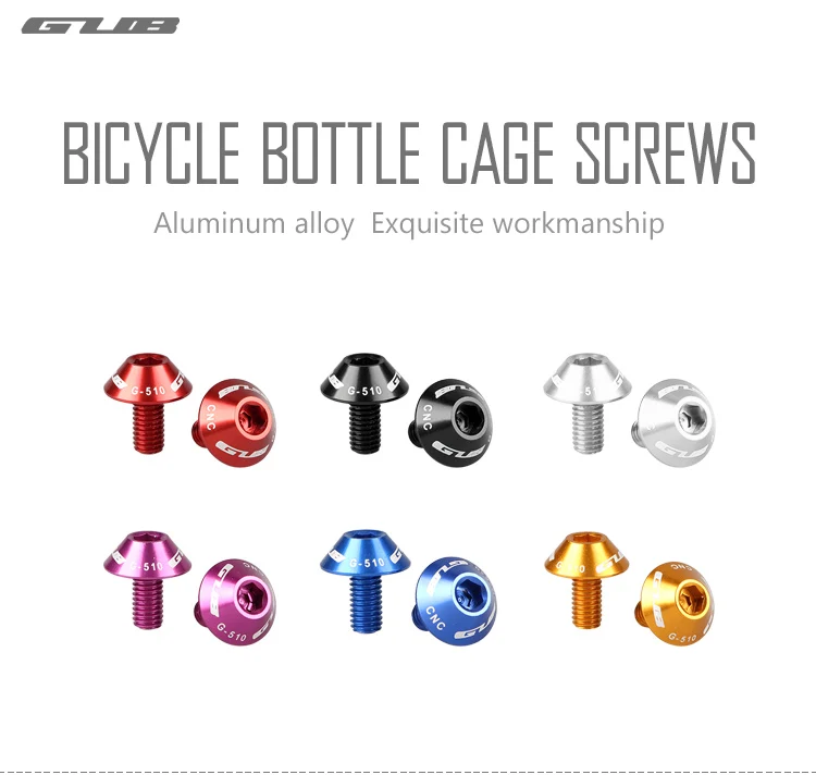 2Pcs Screws Aluminum Alloy Bike Bicycle Water Bottle Cage Bolt Spare Parts 2019
