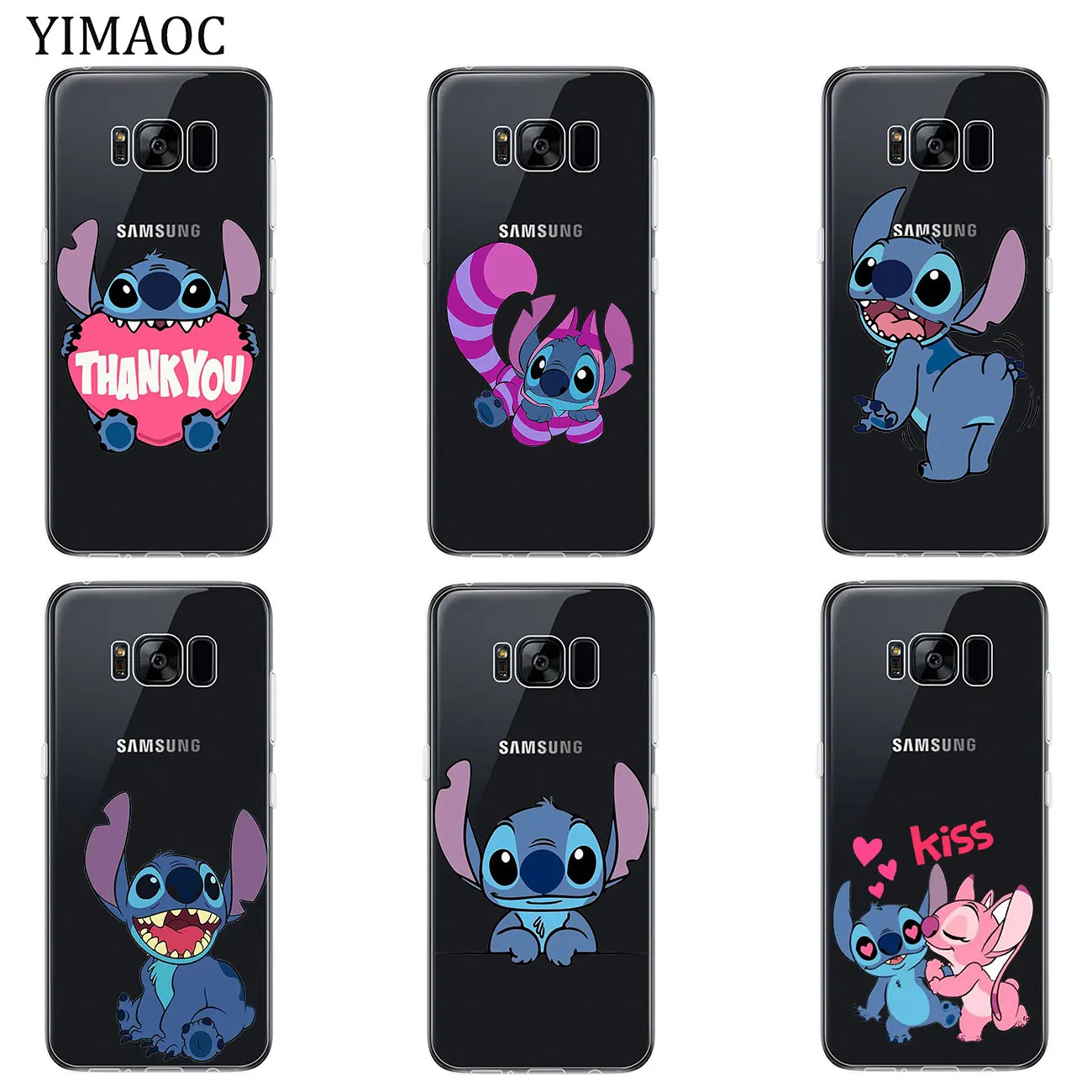 YIMAOC Lilo& Stitch Мягкий силиконовый чехол для телефона для samsung Galaxy S10e S10 S9 S8 Note 10 Plus S7 Edge прозрачный чехол