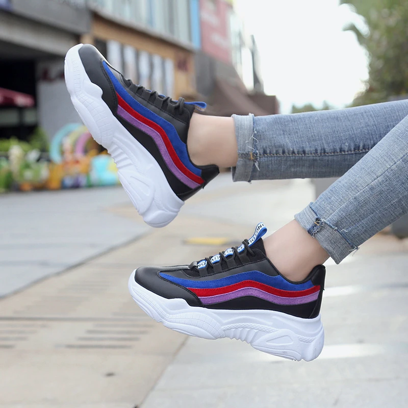 Tenis Mujer Plataforma Suela Gruesa Blanco Plata Dama Urbano Casual Tenis Mujer Plataforma Suela Gruesa Blanco Plata Dama Urbano Casual