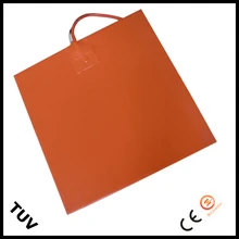 470 мм* 470 мм, 1200 Вт 220 В, силиконовый нагреватель 3d принтер Тепловая кровать, нагревательный коврик с термистором 100 к и клеем хорошего качества нагреватель