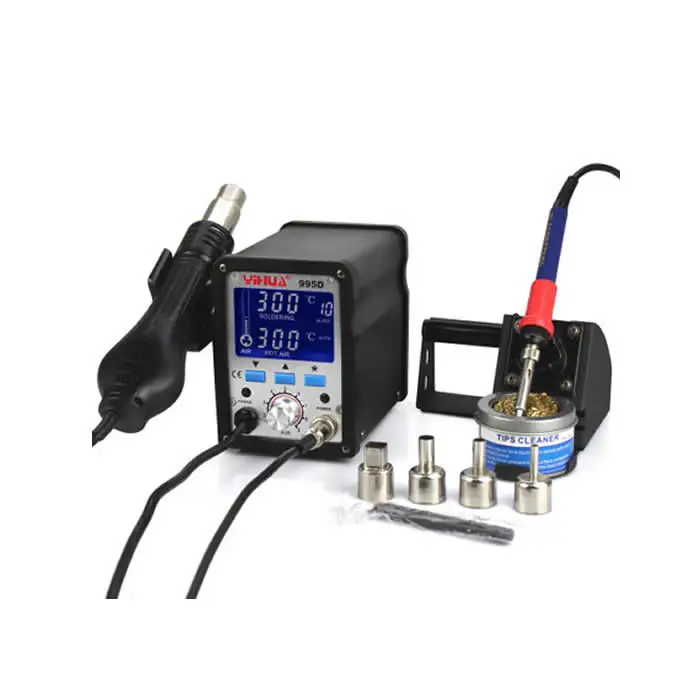 

Hot Air Rework Station YIHUA 995D welding machine with hot air gun intelligent display