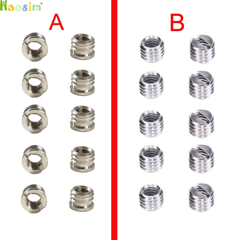 

10pcs 1/4" to 3/8" Convert Screw Adapter for Tripod